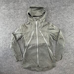Kuhl Flight Jacket Womens Small Green Hooded Waxed Mountain Hiking Windbreaker